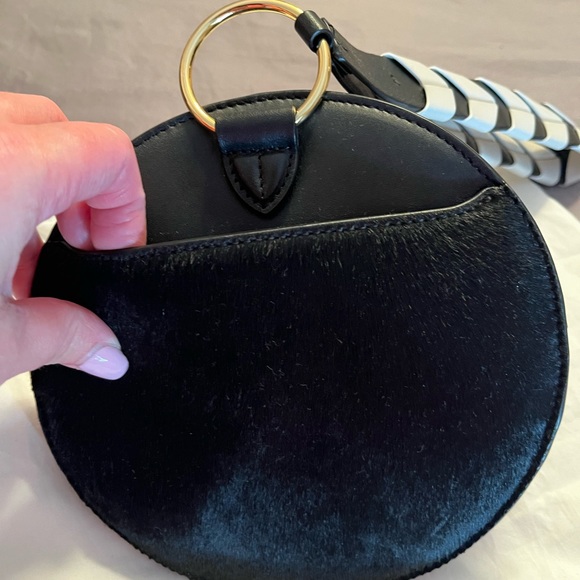 Diane Von Furstenberg Cowhide Leather Clutch Bag - Picture 9 of 10